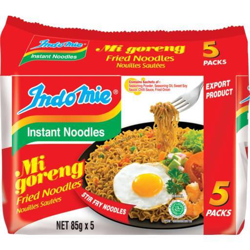 Indomie Instant Noodle Fried (5 Pack) 80g