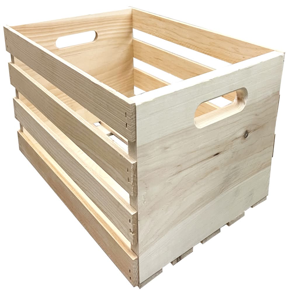 Demis Products 9.56 In. H X 12.5 In. W X 18 In. D Storage Crate Natural