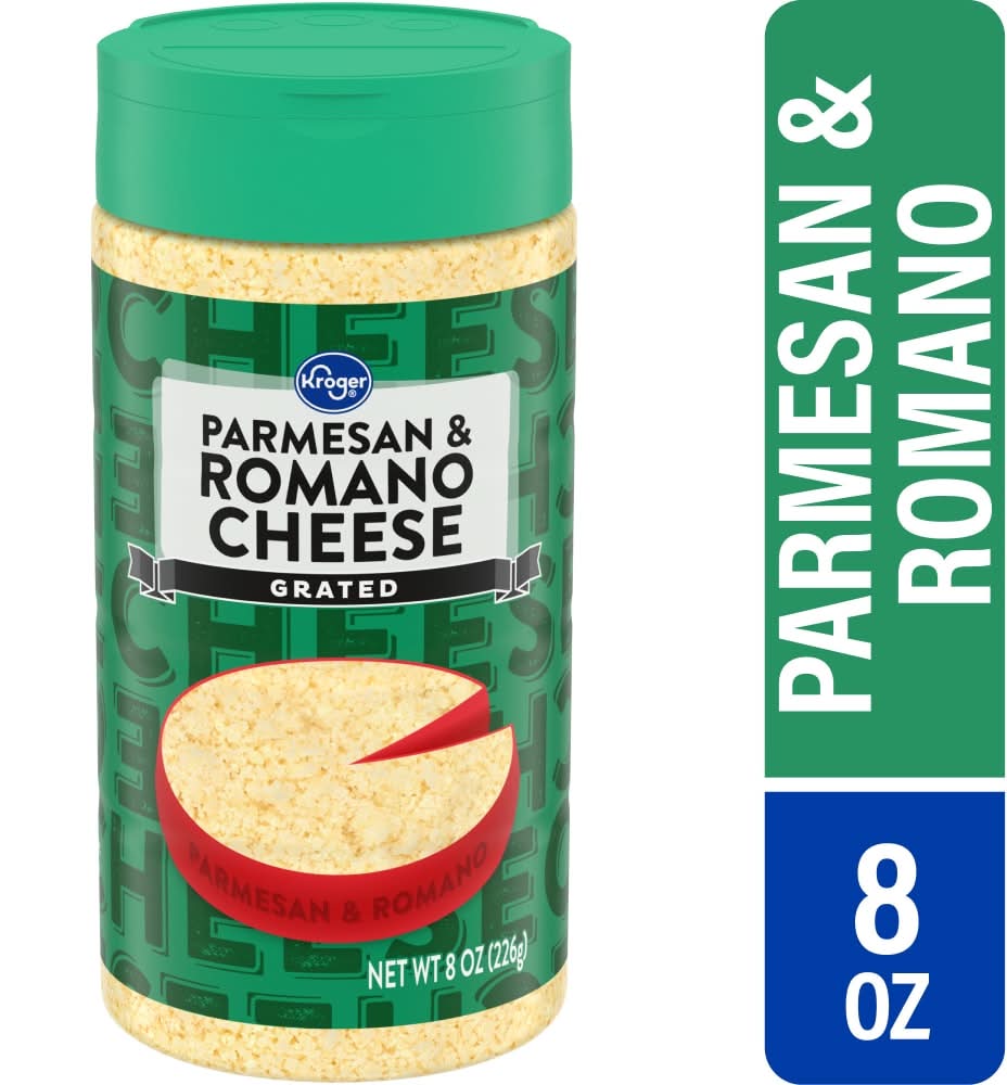 Kroger Parmesan & Romano Grated Cheese (8 oz)