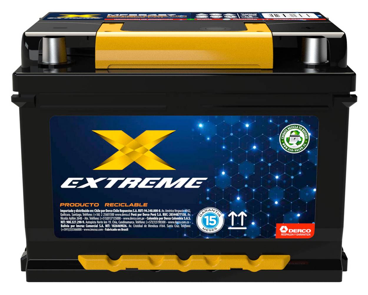 Extreme batería 55a 420cca derecho mf55457 (1 u)