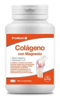 Colágeno con magnesio Pronutri sin gluten 180 ud.