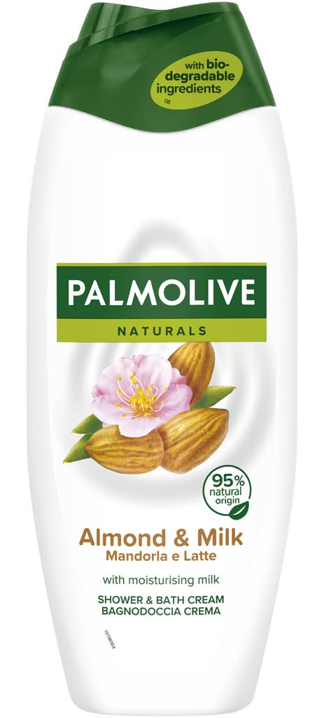 Palmolive  - Gel de banho naturals amÃªndoa e leite, 500 ml