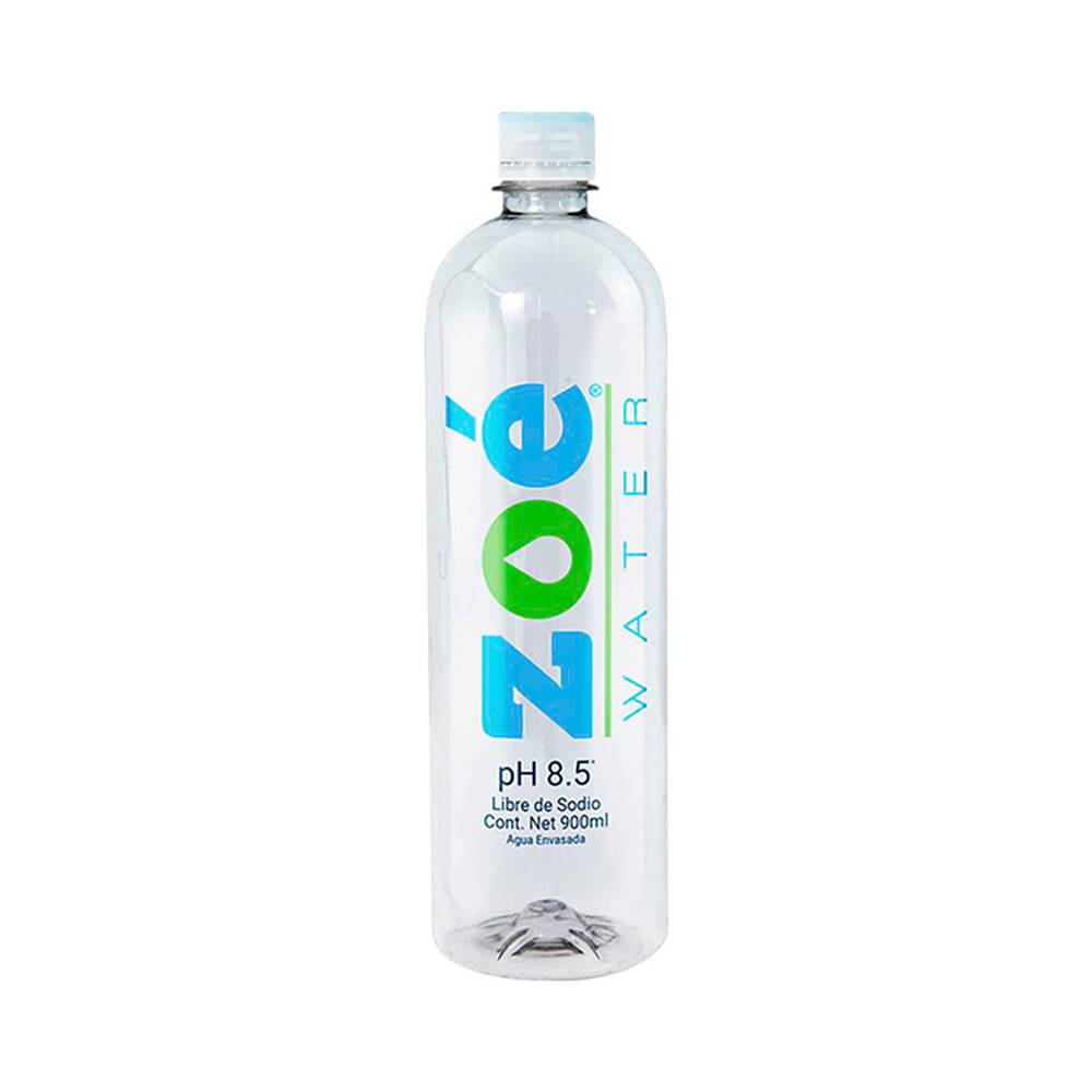 Zoé water agua alcalina (900 ml)