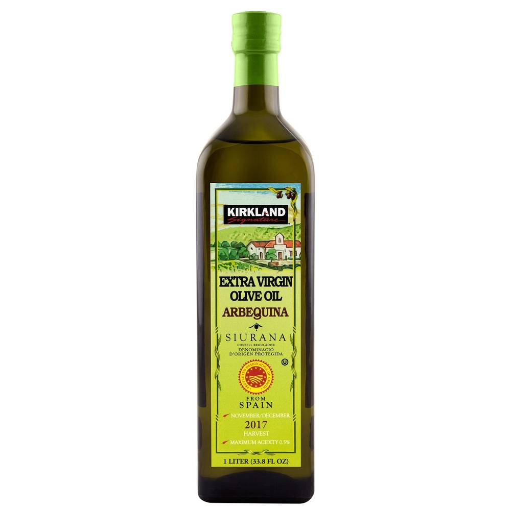 Kirkland Signature Extra Virgin Olive Oil, Arbequina, 33.8 fl oz