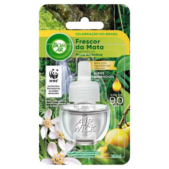 Bom ar difusor elétrico frescor da mata refil (16 ml)