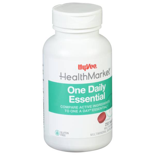 Hy-Vee HealthMarket One Daily Essential Multivitamin Supplement Tablets