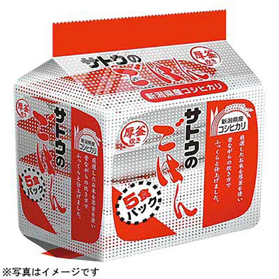 サトウ食品 新潟県産コシヒカリ (200g x 5)