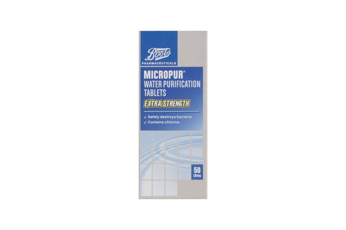 Boots  Micropur Water Purification Tablets Extra Strength - 50 tablets