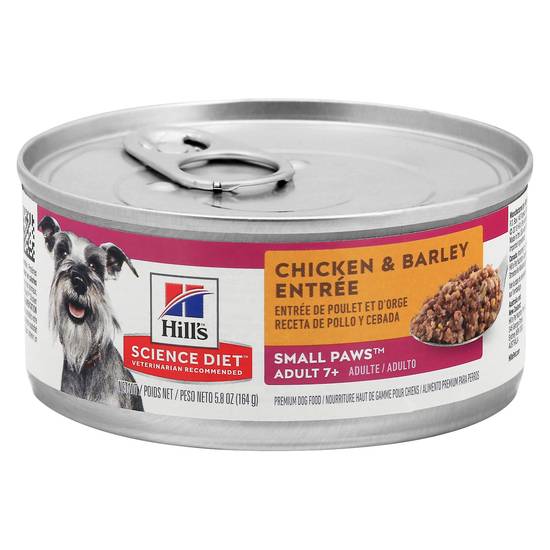 Hill's Science Diet Adult Small Paws Chicken & Barley Entrée Dog Food