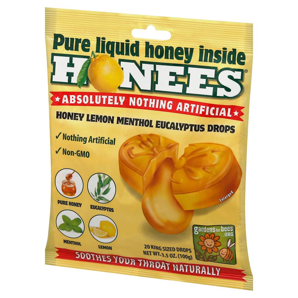 Honees Throat Comfort Cough Lozenges (20 ct) (menthol-honey-lemon-eucalyptus)