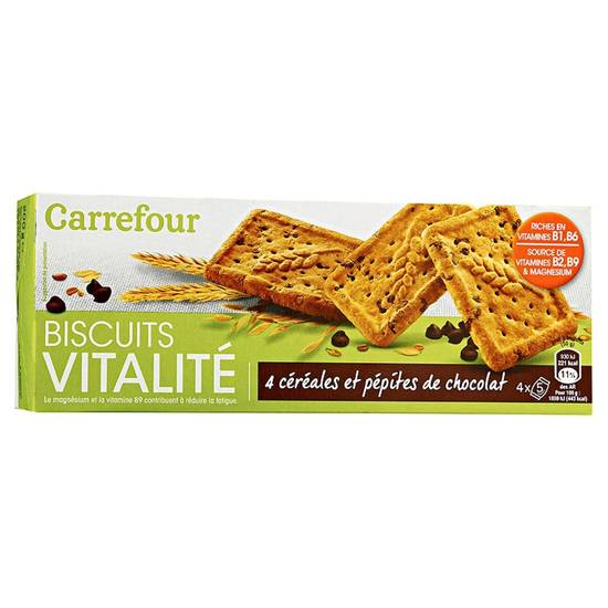Carrefour Sensation - Biscuits céréales et pépites de choco (4 pièces)