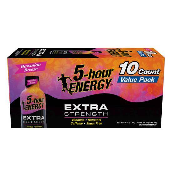 5-Hour Energy Hawaiian Breeze Extra Strength 10pk (10 pack)