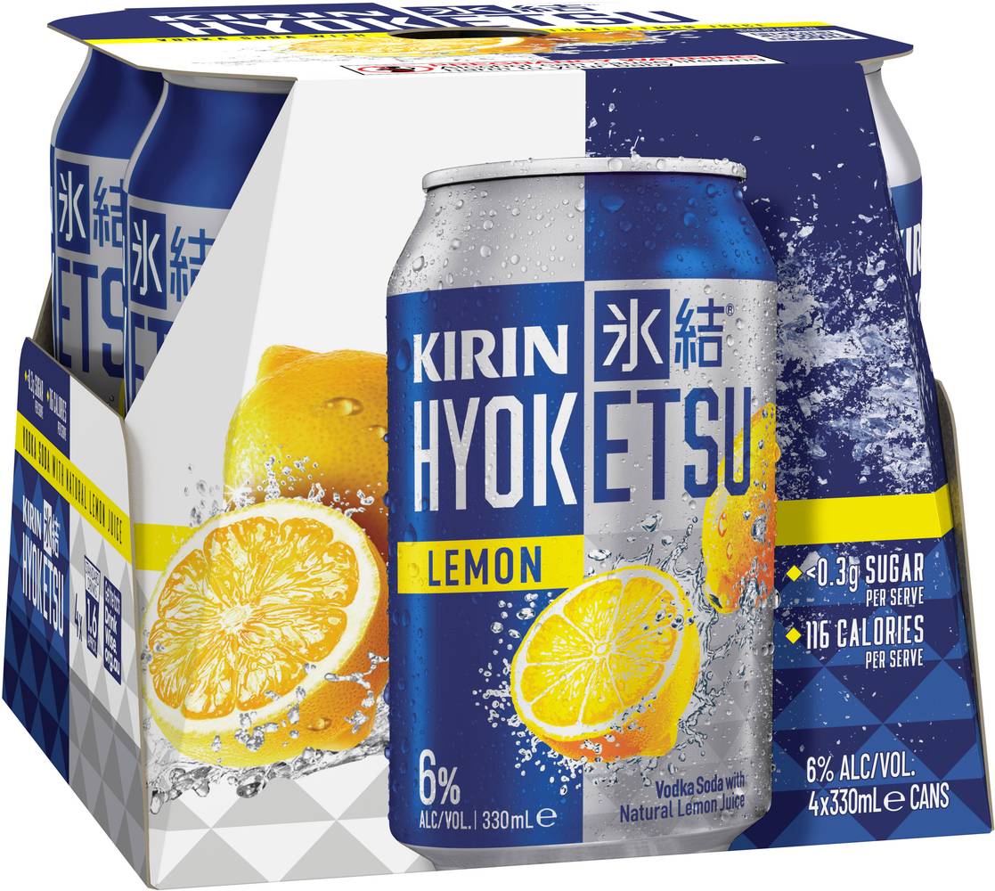 Kirin Hyoketsu Lemon Can 330mL X 4 pack