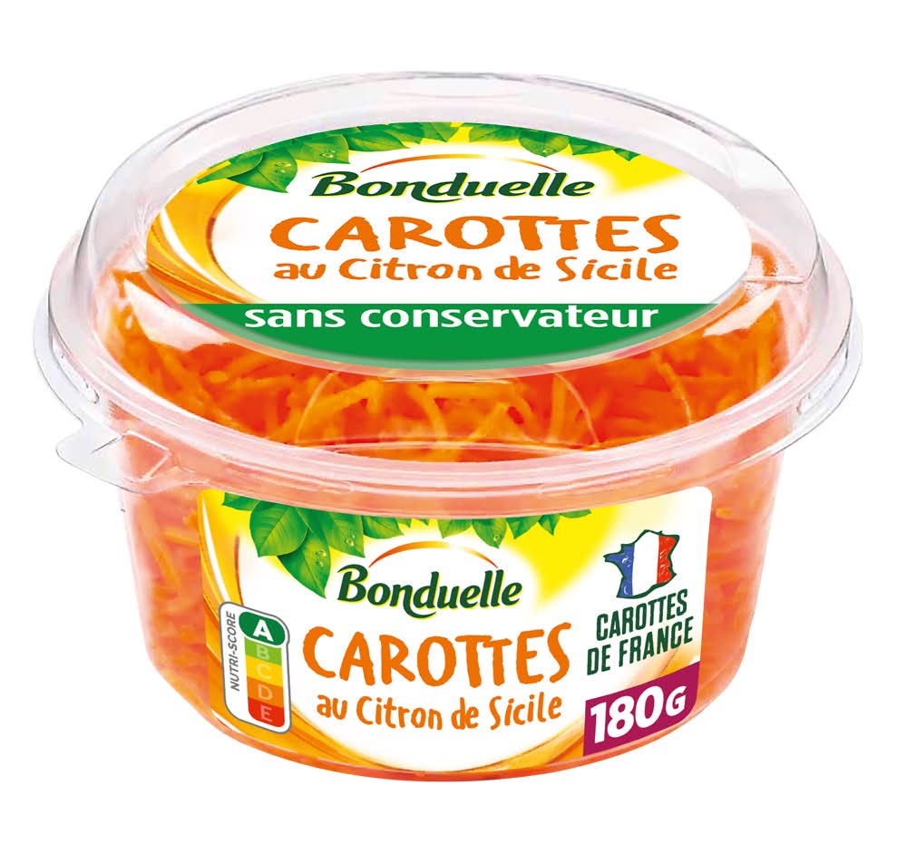 Bonduelle - Carottes râpées citron de sicile (180g)