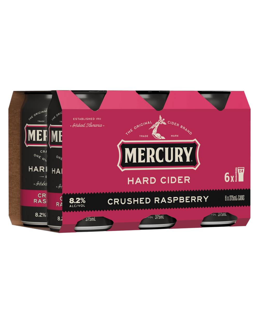 Mercury Hard Raspberry Can 6x375ml