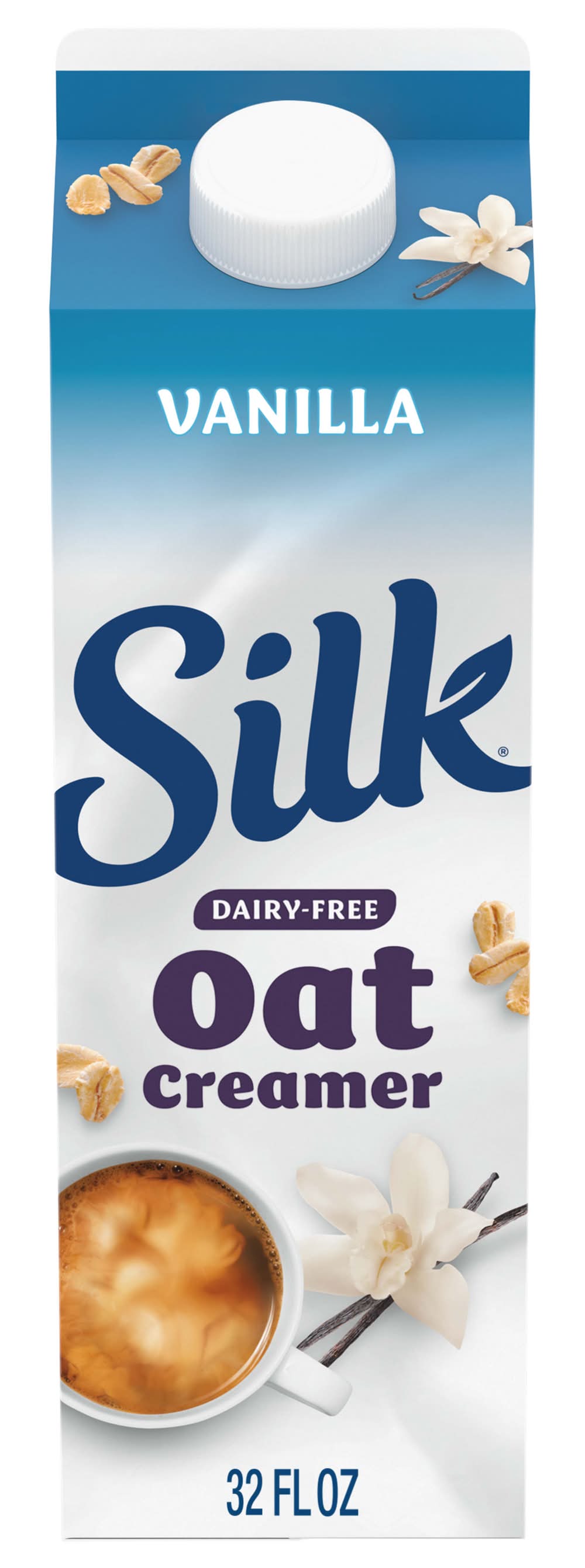 Silk Dairy-Free Oat Creamer, Vanilla (32 fl oz)