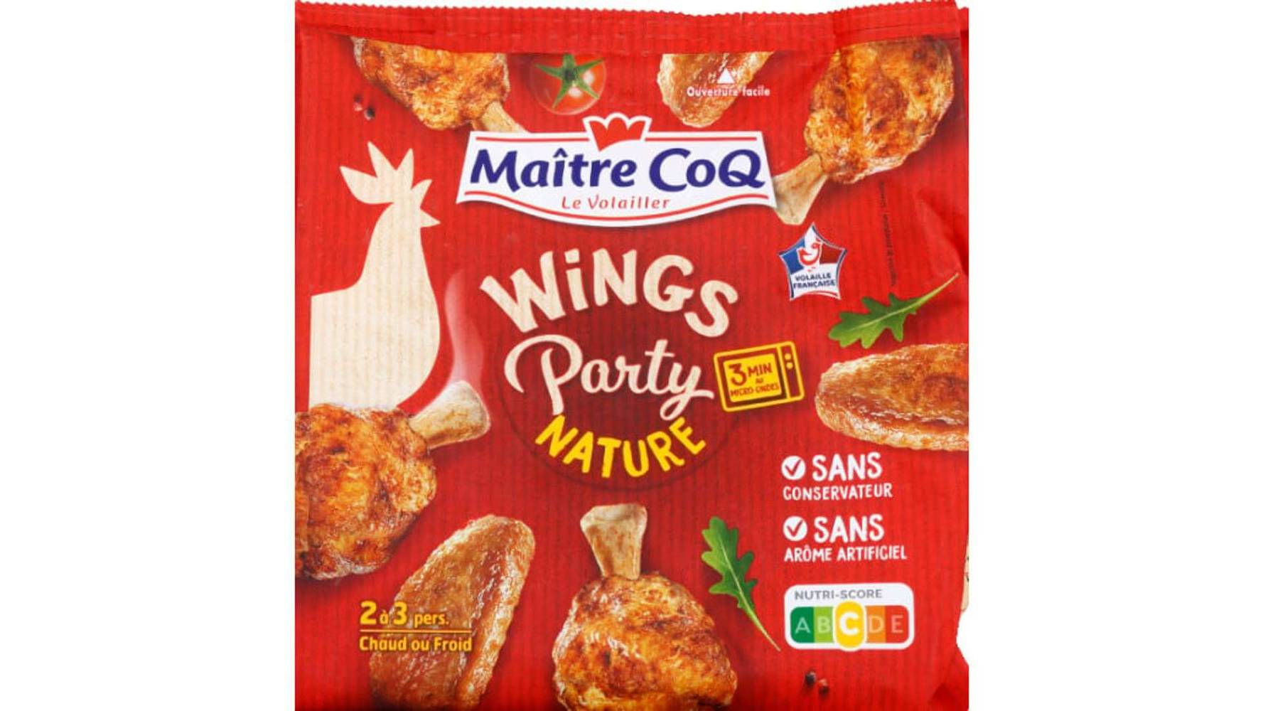 Maître Coq Wings Party nature Le sachet de 400 g
