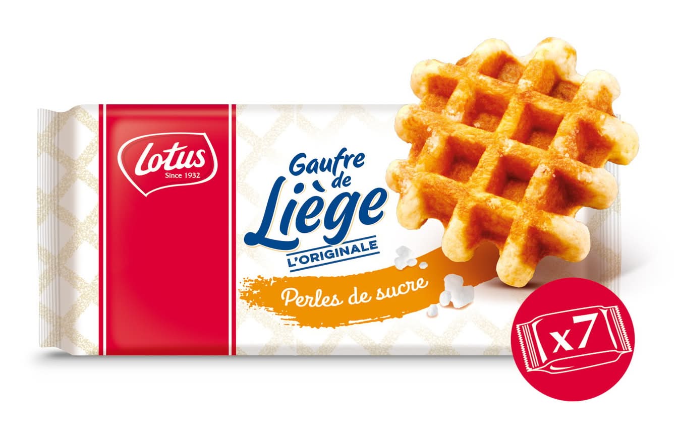 Lotus - Gaufre de liège l'originale, perles de sucre (7 x 45g)