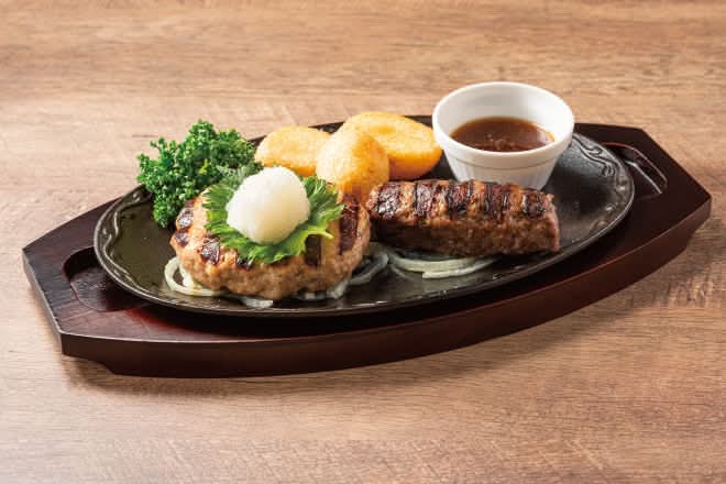 【D7】おろしハンバーグ&BEEFハンバーグステーキ