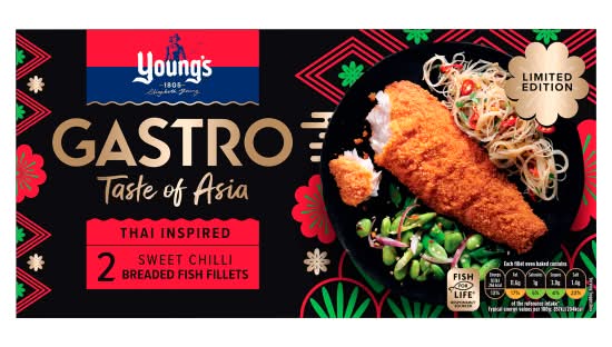 Young's Sweet Chilli, Gastro Signature Breaded Fish Fillets (2 pack)