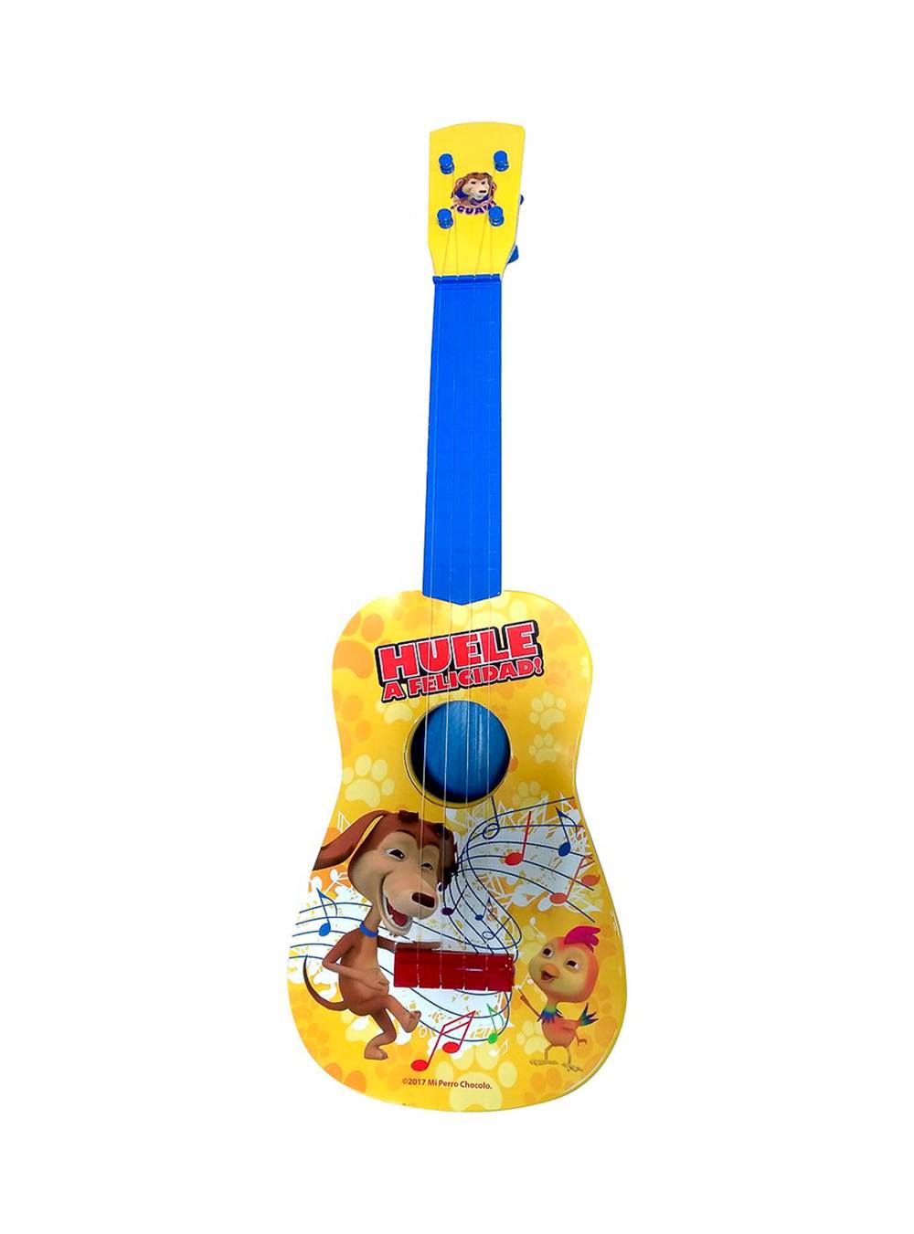 Perro chocolo juguete musical guitarra ukelele perro chocolo