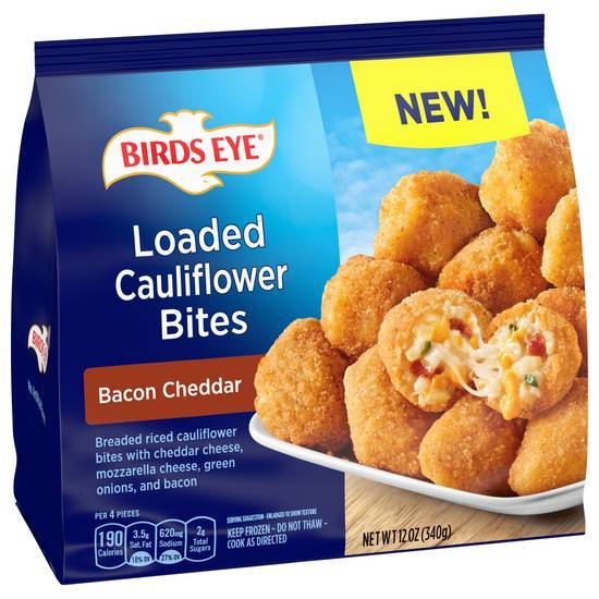 Birds Eye Loaded Cauliflower Bites (bacon cheddar)