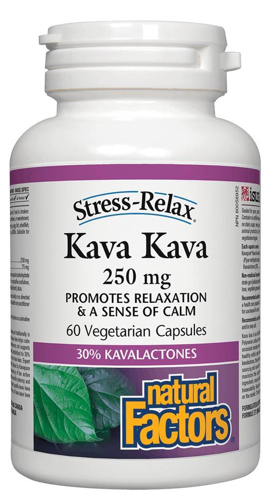 Natural Factors Kava Kava Capsules 250 mg (60 units)