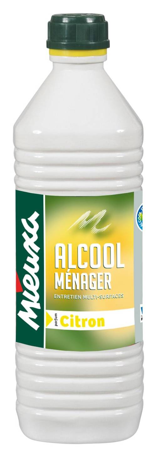 Alcool ménager multi-surface parfum citron MIEUXA - le flacon de 1L