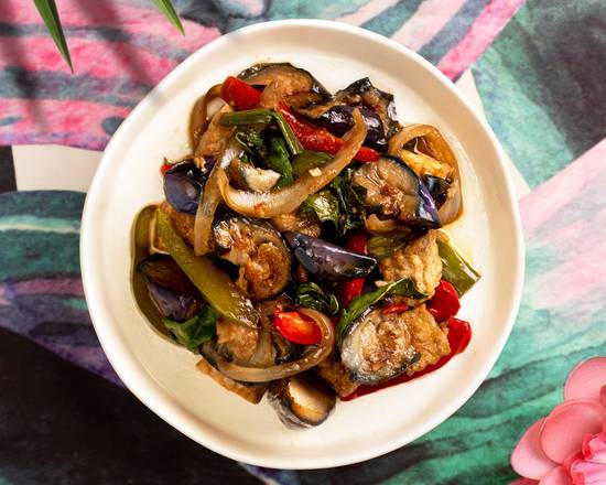 Vegan Stir-Fried Eggplant