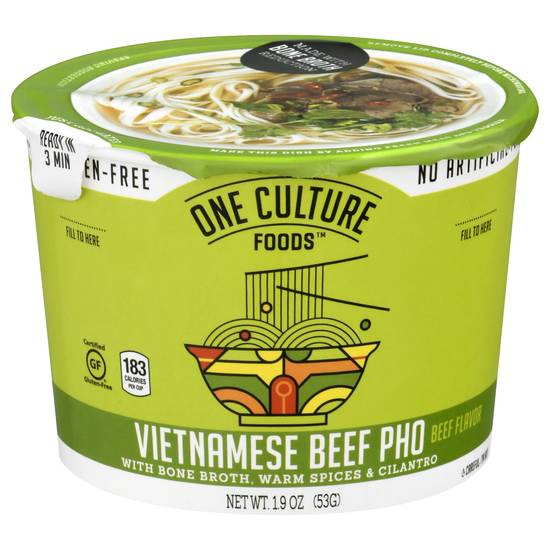 One Culture Foods Gluten-Free Beef Flavor Vietnamese Beef Pho