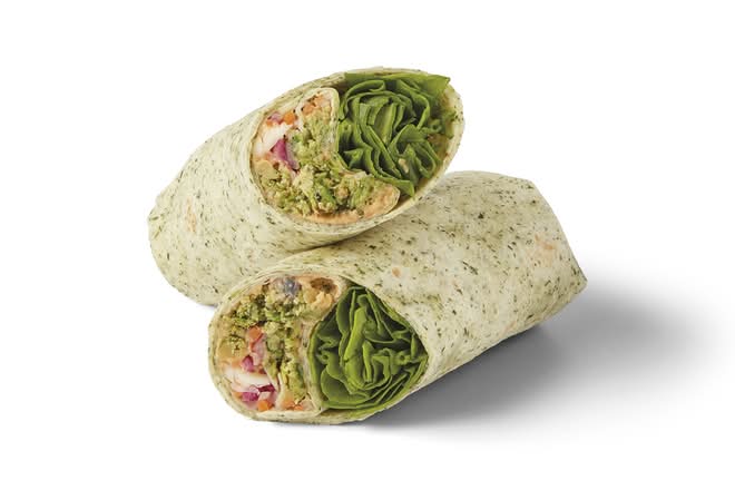 Spinach & Pea Falafel Wrap