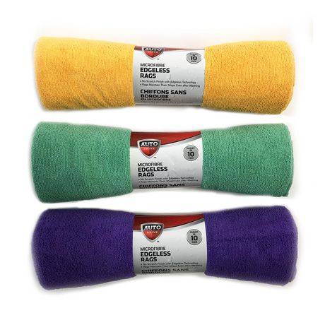 Autodrive Edgeless Microfibre Rags (pack of 10)
