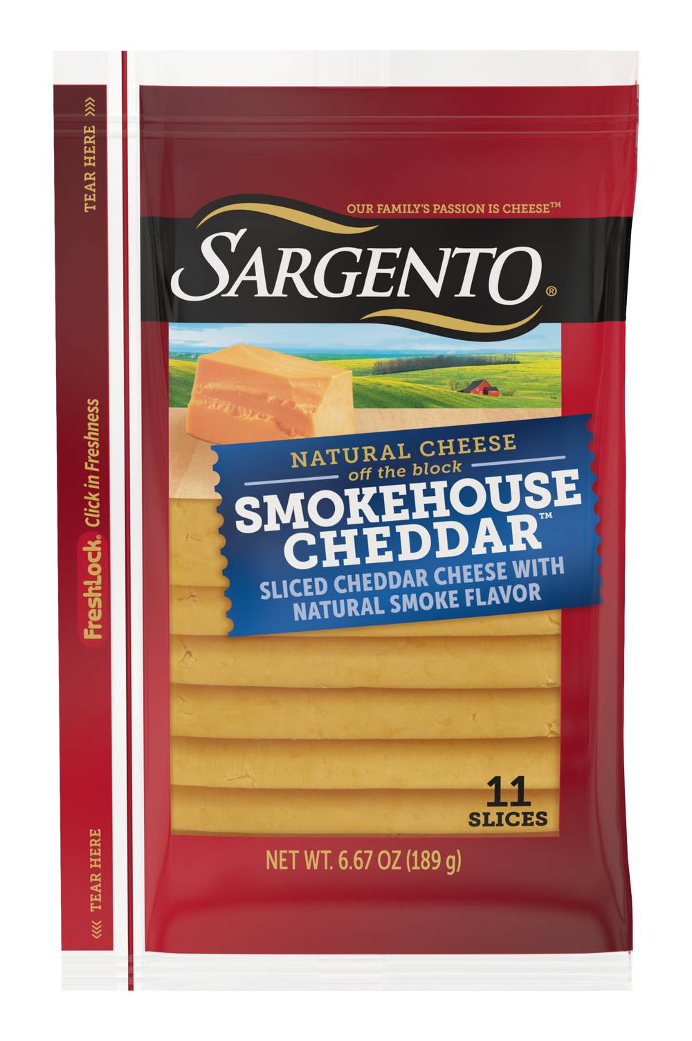 Sargento Sliced Smokehouse Cheddar Cheese Slices (11 ct)