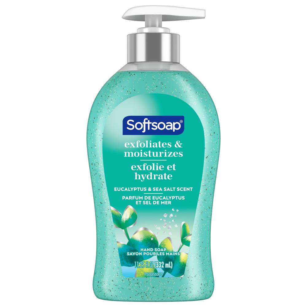 Softsoap Exfoliating Cooling Eucalyptus & Sea Salt Hand Soap