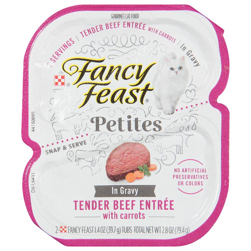 Fancy Feast Petites Tender Beef With Carrots in Gravy