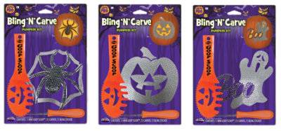 Hol Bling N Carve Pumpkin Kit - Ea