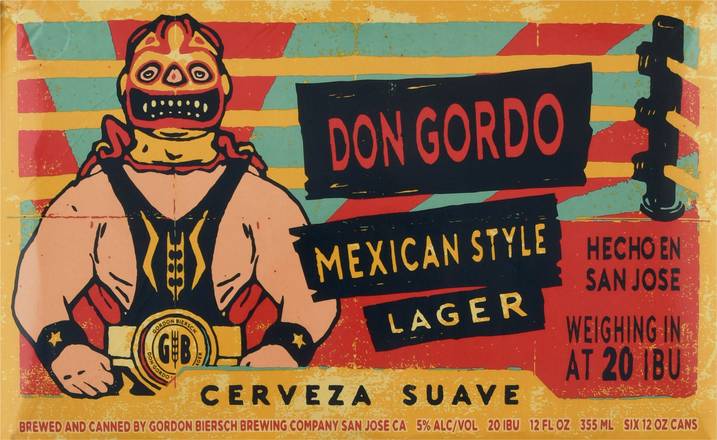 Gordon Biersch Don Gordo Mexican Style Lager Beer (6 ct, 12 fl oz)