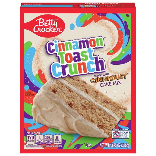 Betty Crocker Cinnadust Cake Mix (cinnamon toast crunch)