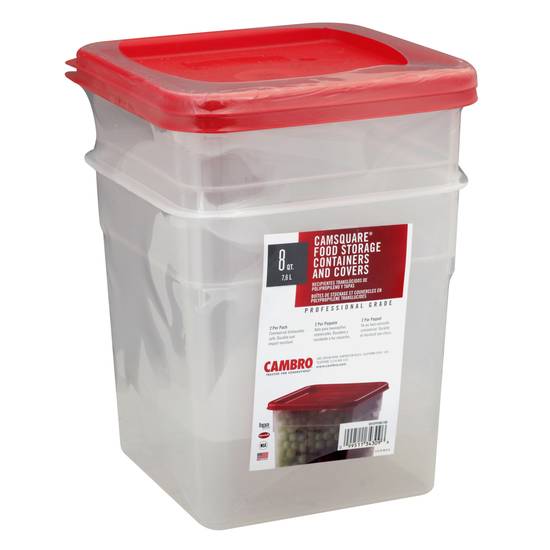 Cambro 8 Qt Camsquare Containers & Covers