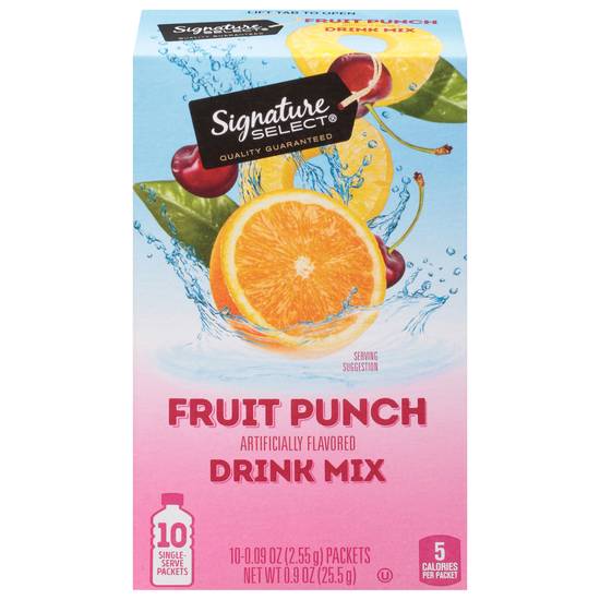 Signature Select Fruit Punch Drink Mix (10 x 0.09 oz)