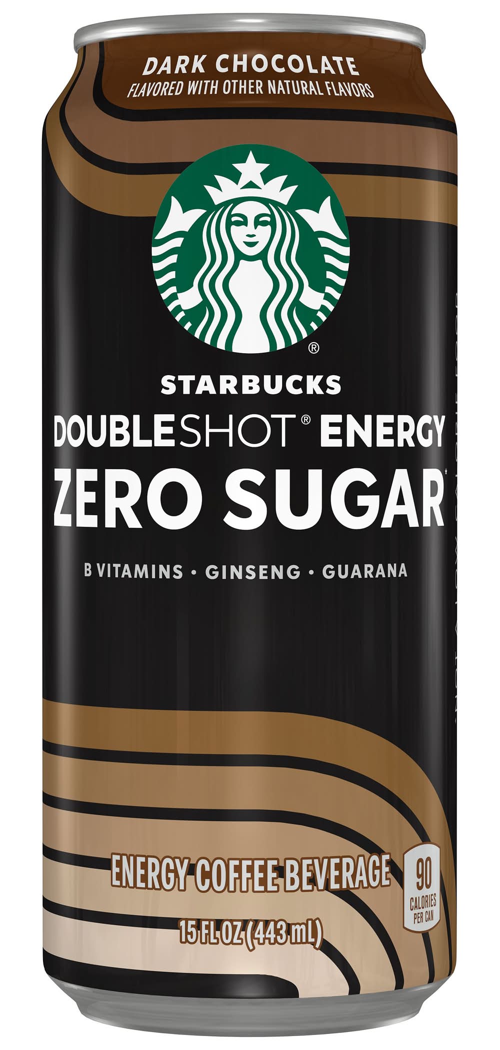 Starbucks Double Shot Zero Sugar Energy Coffee Beverage, Dark Chocolate (15 fl oz)