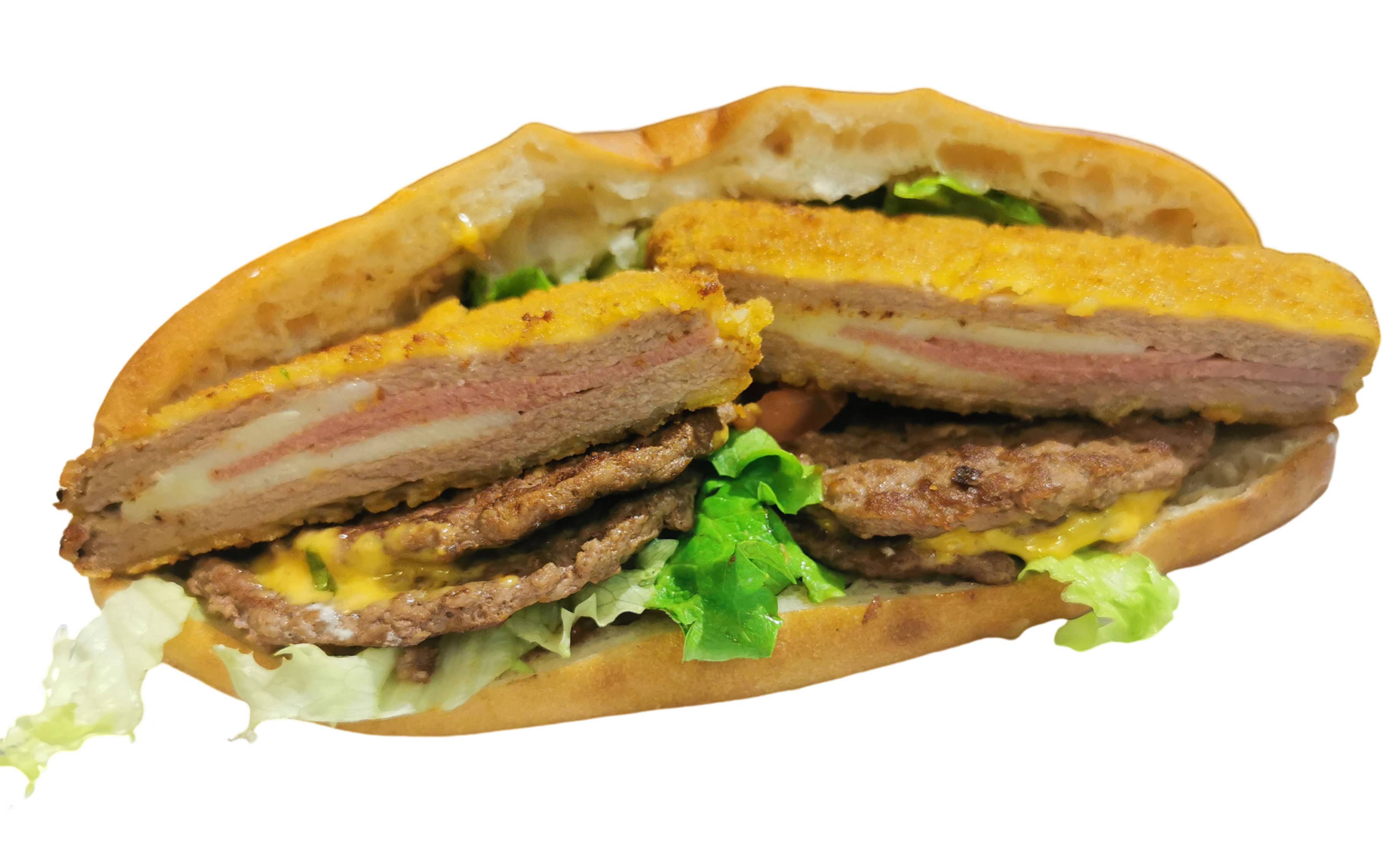 Pain classique mix-up steak cordon bleu
