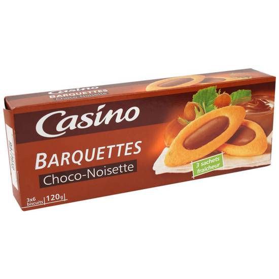 Biscuits - Barquettes - Chocolat - Noisette - Gouter enfant 120g CASINO