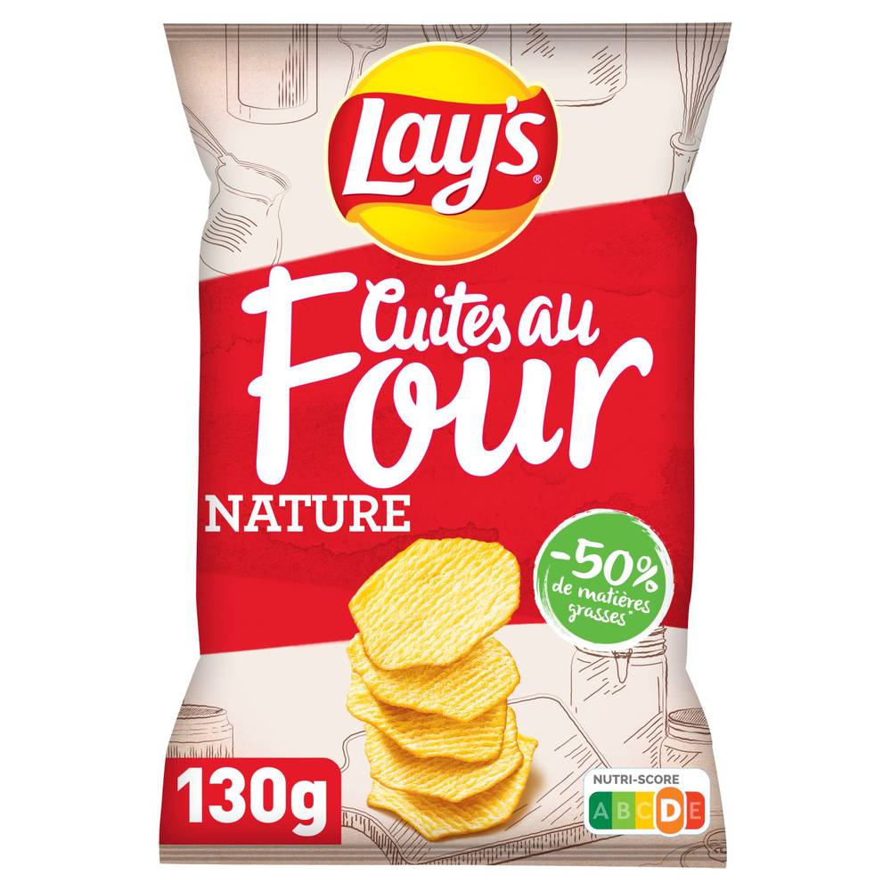 Lay's chips de pommes de terre cuites au four nature