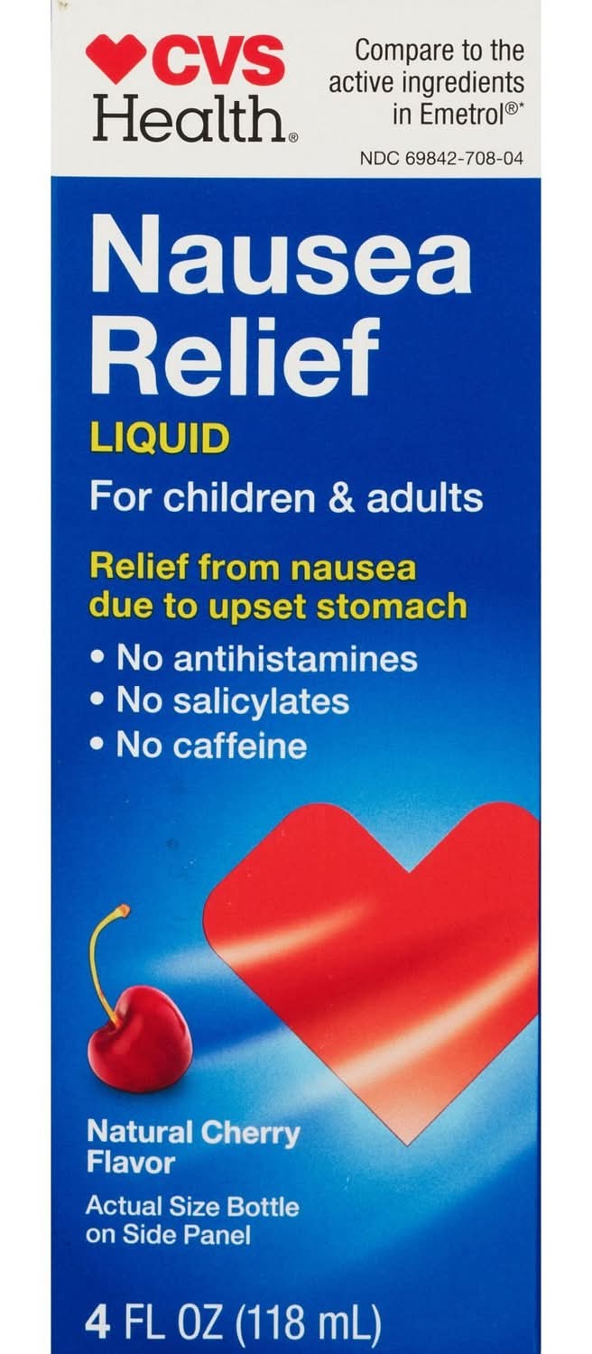 CVS Health Liquid Nausea Relief Cherry Flavor (4 fl oz)