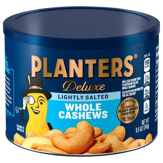 Planters Deluxe Lightly Salted Whole Cashews