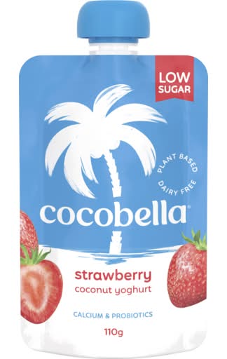 Cocobella Coconut Yoghurt, Strawberry-Coconut (110g)
