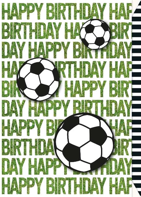Postal - Happy Birthday Futebol
