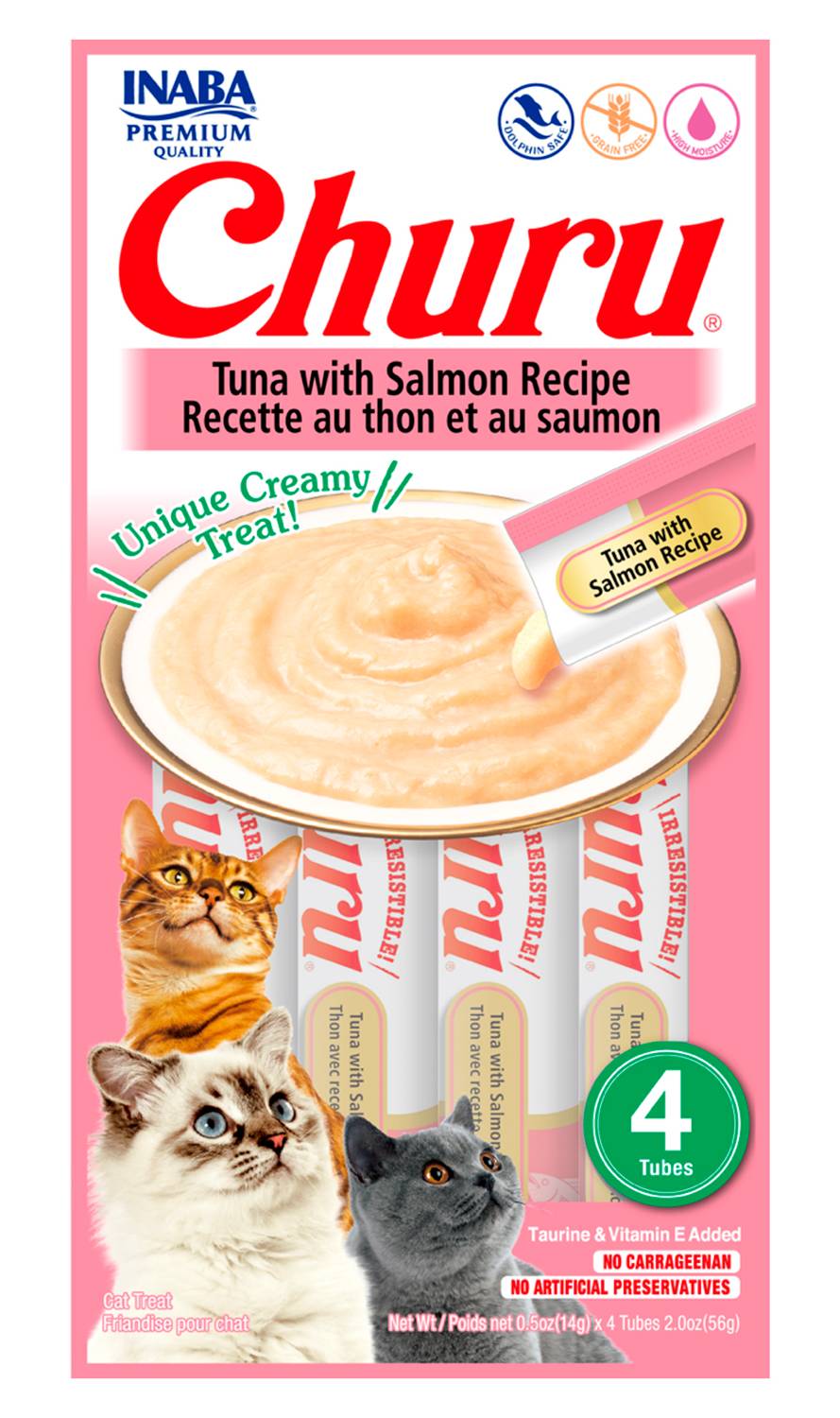 Churu · Comida húmeda para gatos - Atún - Salmón (4 un)
