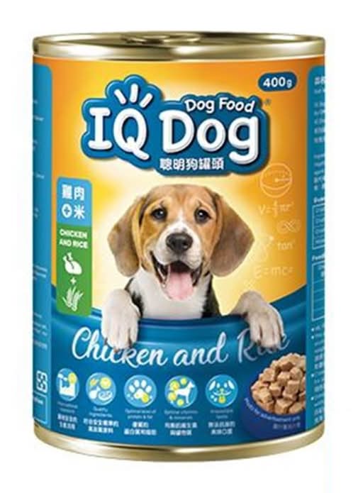 IQ Dog 雞肉米口味聰明狗罐頭 (400 g)